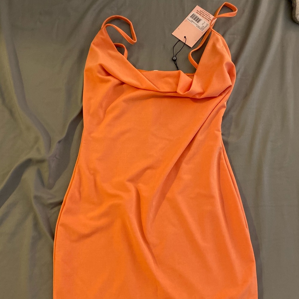 Missguided Coral Shawl Dress